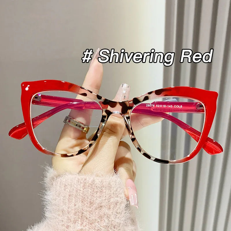 Glasses: Red Leopard