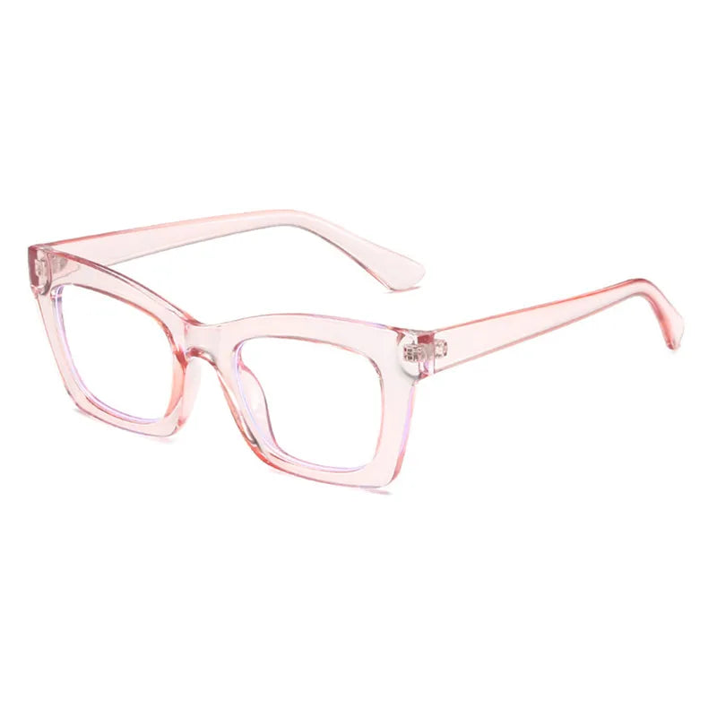 Glasses: Pink Clear