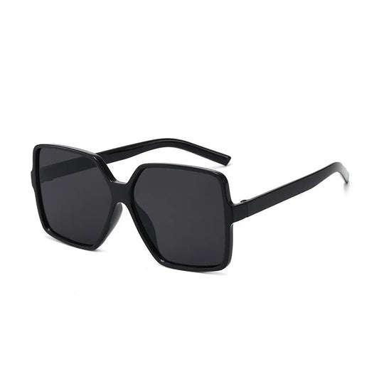 Sunglasses: Retro square black