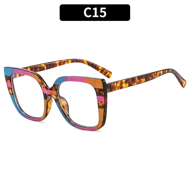 Glasses: Retro Leopard Colorful Frames